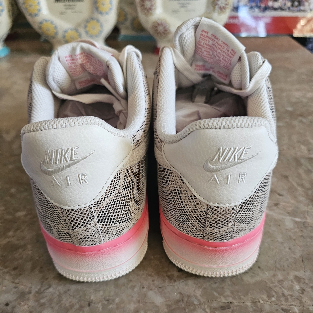 Nike air force 1 low our Force 1 snakeskin shoespink #DV1031-030 women size 10.5 - Picture 6 of 13